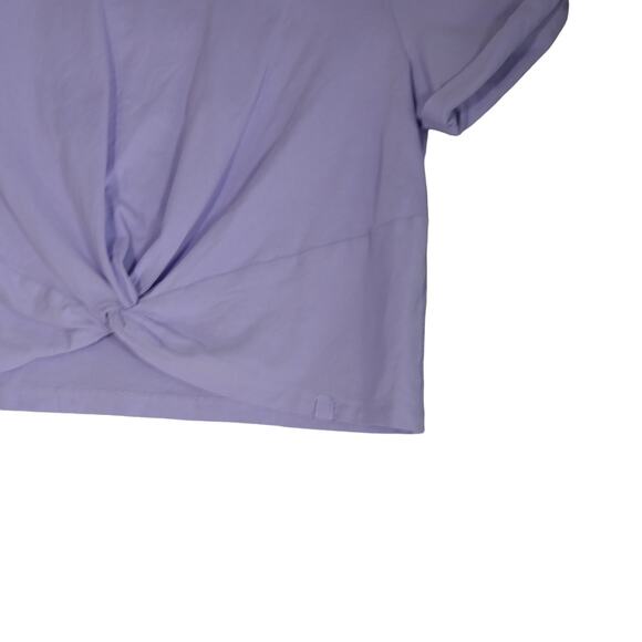 NEW Fabletics Front Twist Tee Womens XL or 12 14 Purple Knotted Athletic Hike - Picture 5 of 14